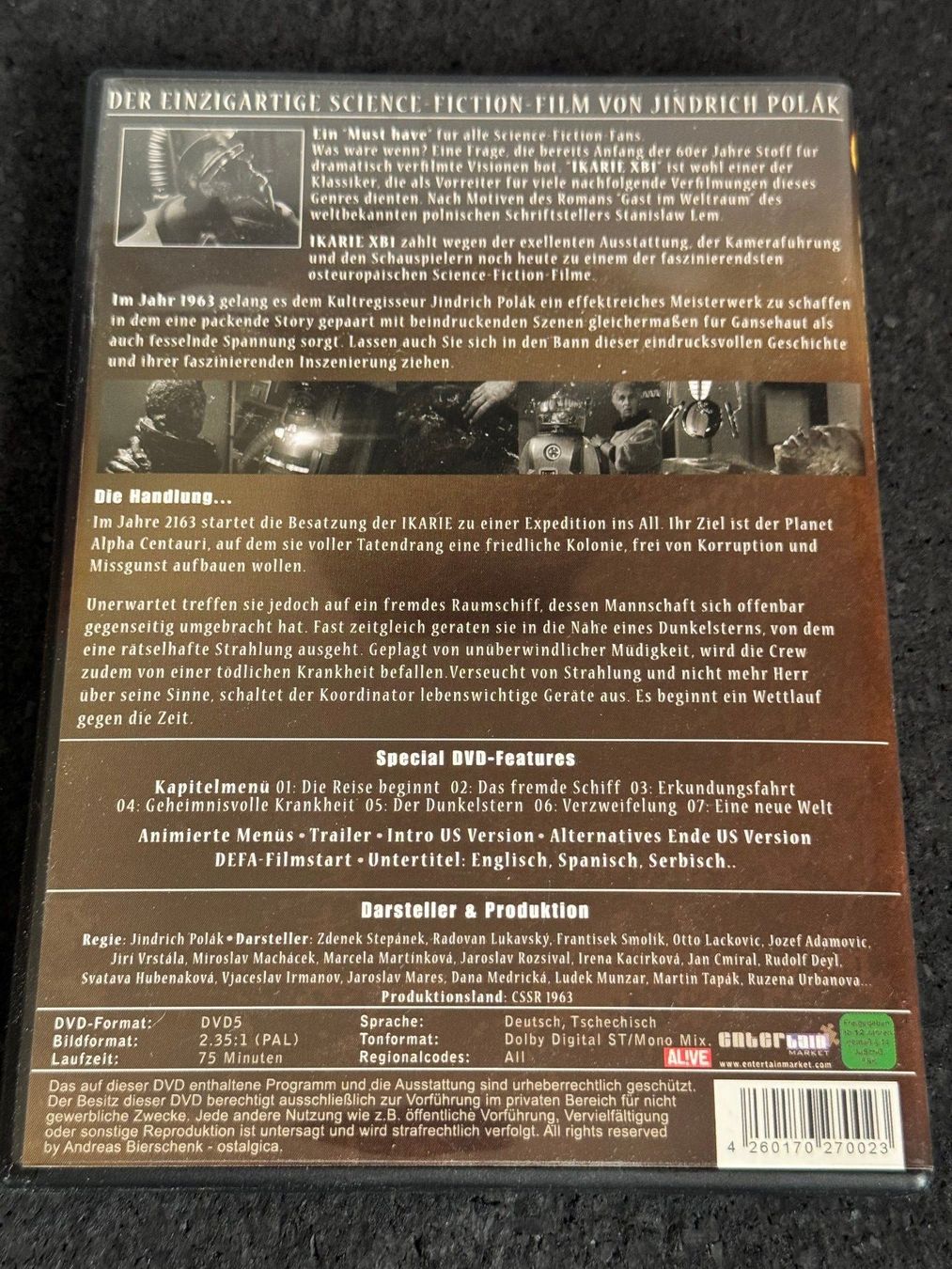 Tutti i DVDs: IKARIE XB1 SciFi DVD DE/CZE – Usato da Fribourg venduto da tschjoly 1