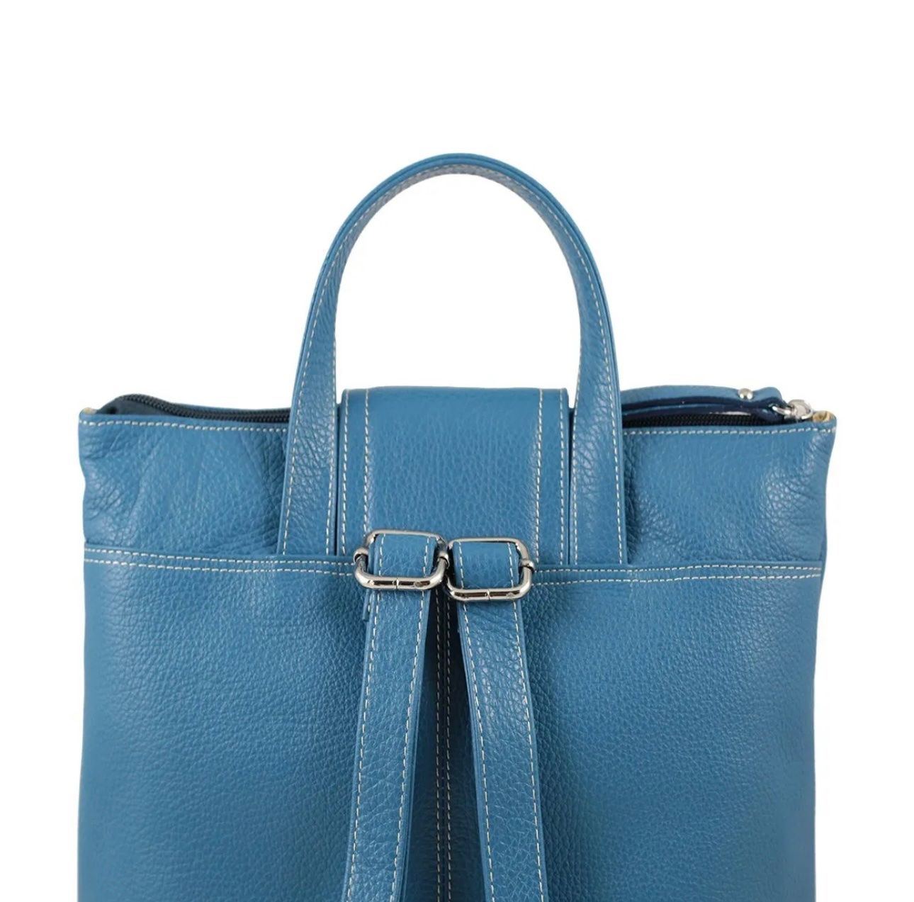 Zaini: Lederrucksack Palermo - Farbe: Blau – Nuovo e nell'imballaggio originale da Wittenbach venduto da WWW.DRILUBAGS.CH 1