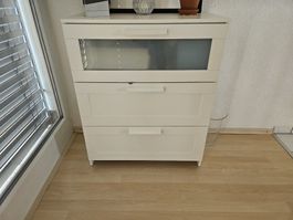 Kommode weiss 3 Schubladen - guter Zustand - BRIMNES