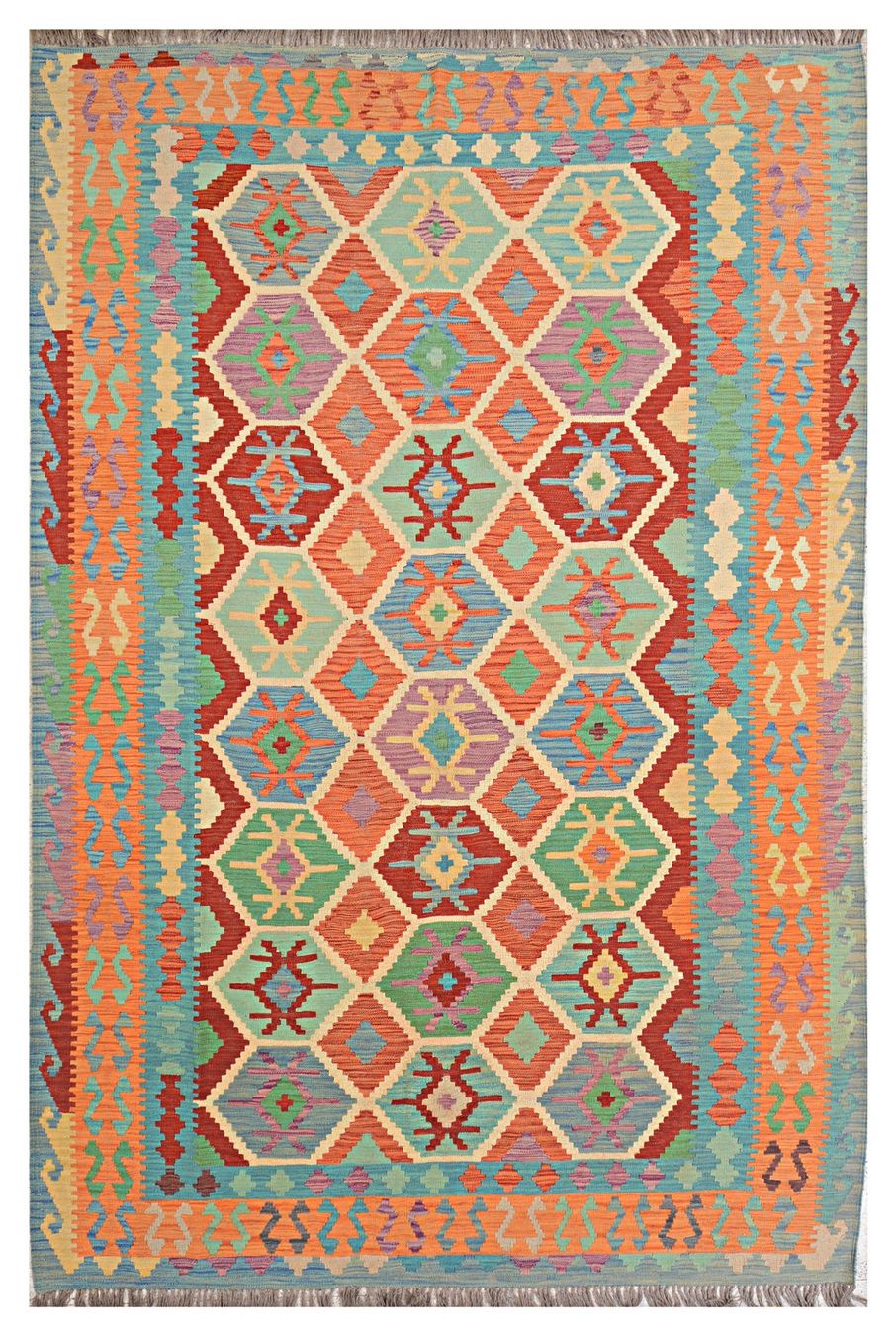 Kelim Tappeti: Oriente Kelim Teppich 200x300 cm – Nuovo e nell'imballaggio originale da Lahore venduto da Fairways79 2