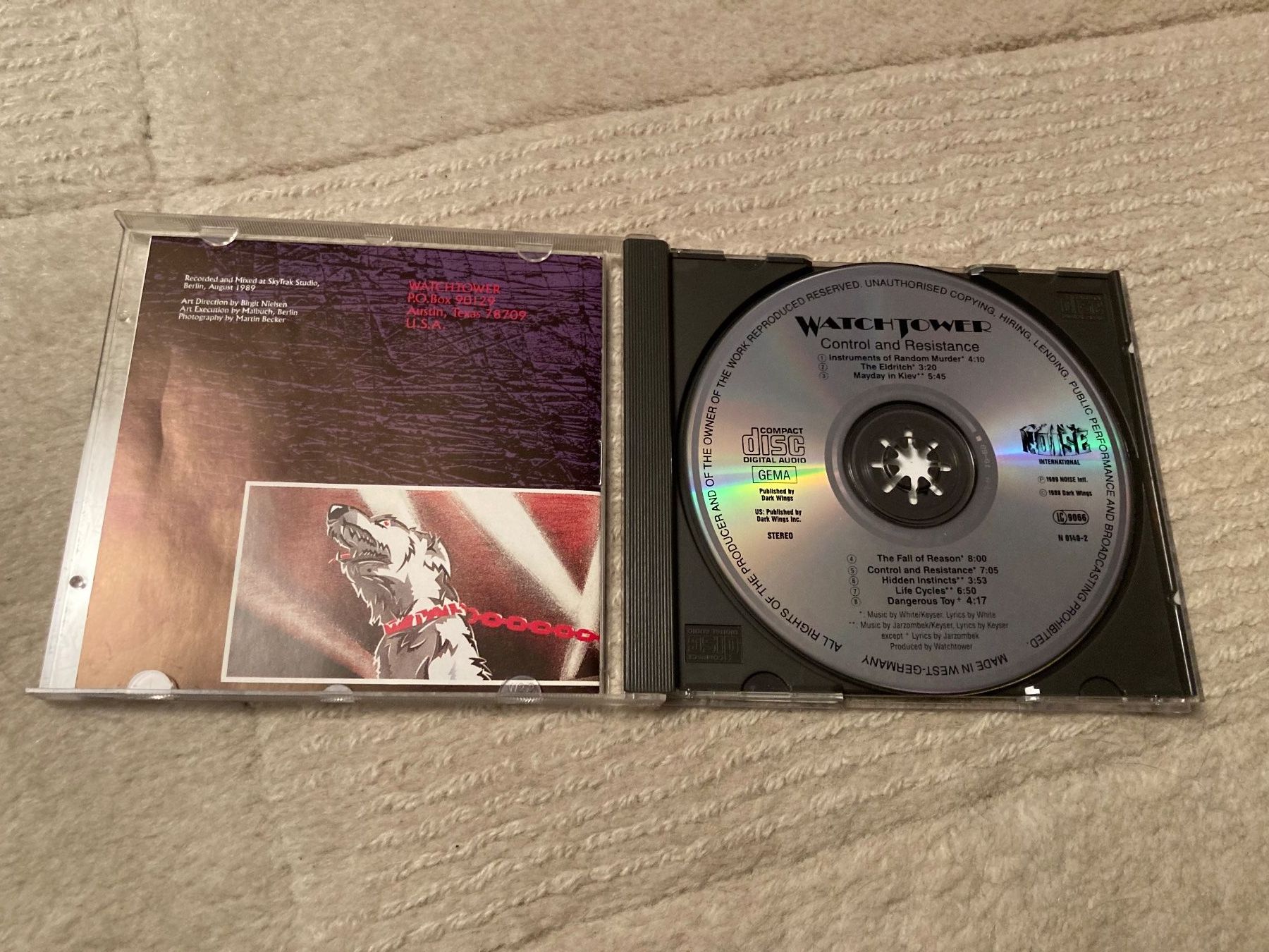 CD: Watchtower "Control and Resistance" CD original 1989 – Usato da Wagenhausen venduto da Novafreund283 1
