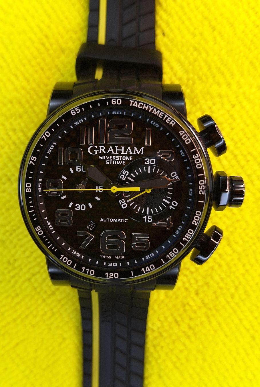 Graham Orologi: Graham Silverstone Stowe Chronograph Special E. -Nr. 02x/100 – Usato da Basel venduto da ChaDav
