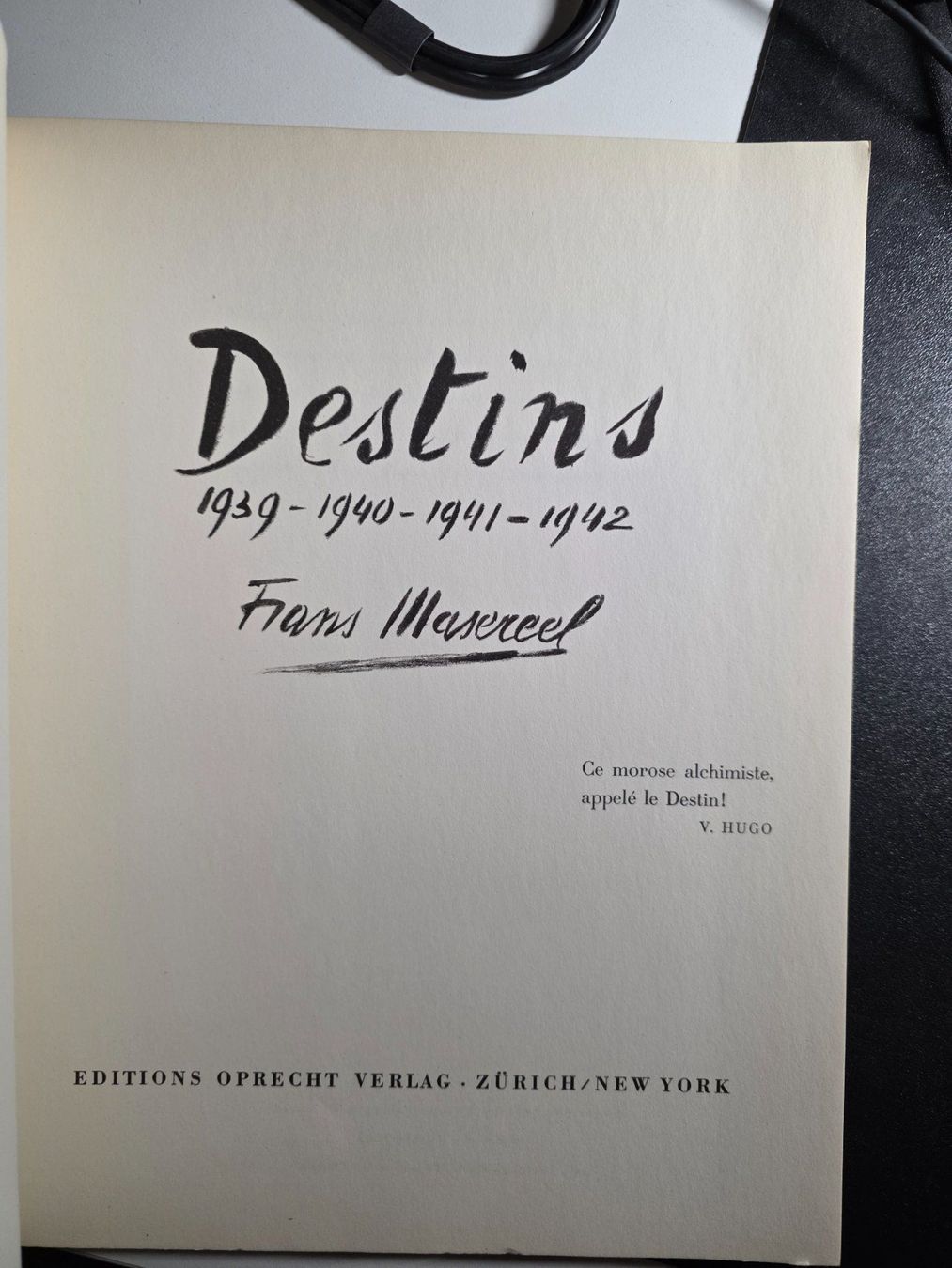 Libri: Destins - Frans Masereel - 1943 – Usato da Walterswil BE venduto da Lonitti 7