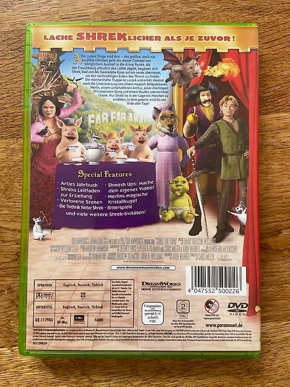 Tutti i DVDs: Shrek der Dritte – Usato da Zürich venduto da Sybille90 1