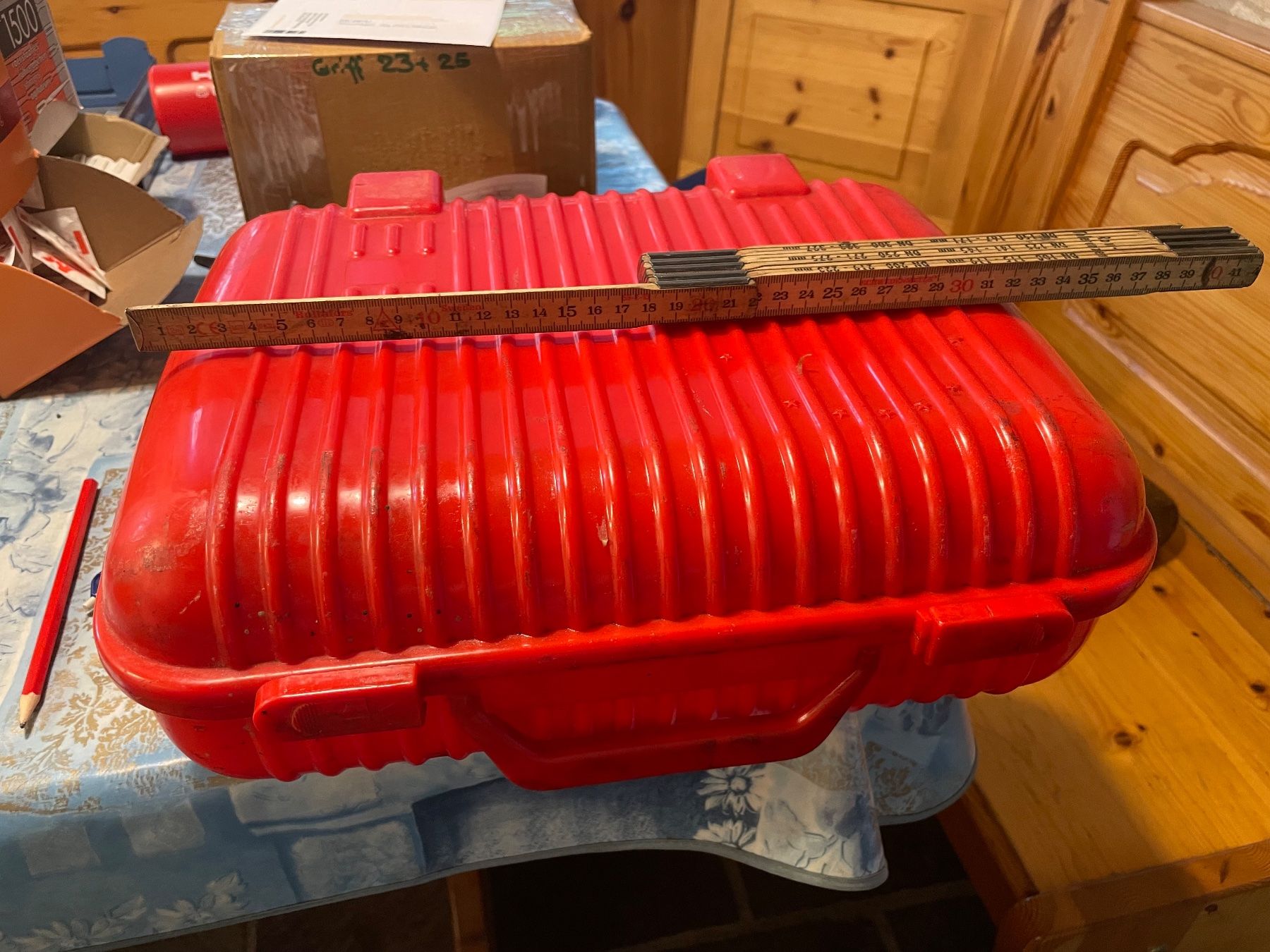 Altro in Bricolage: 2 Tragköfferli, Etui, Box, gelb und rot – Usato da Thayngen venduto da stammsani 9