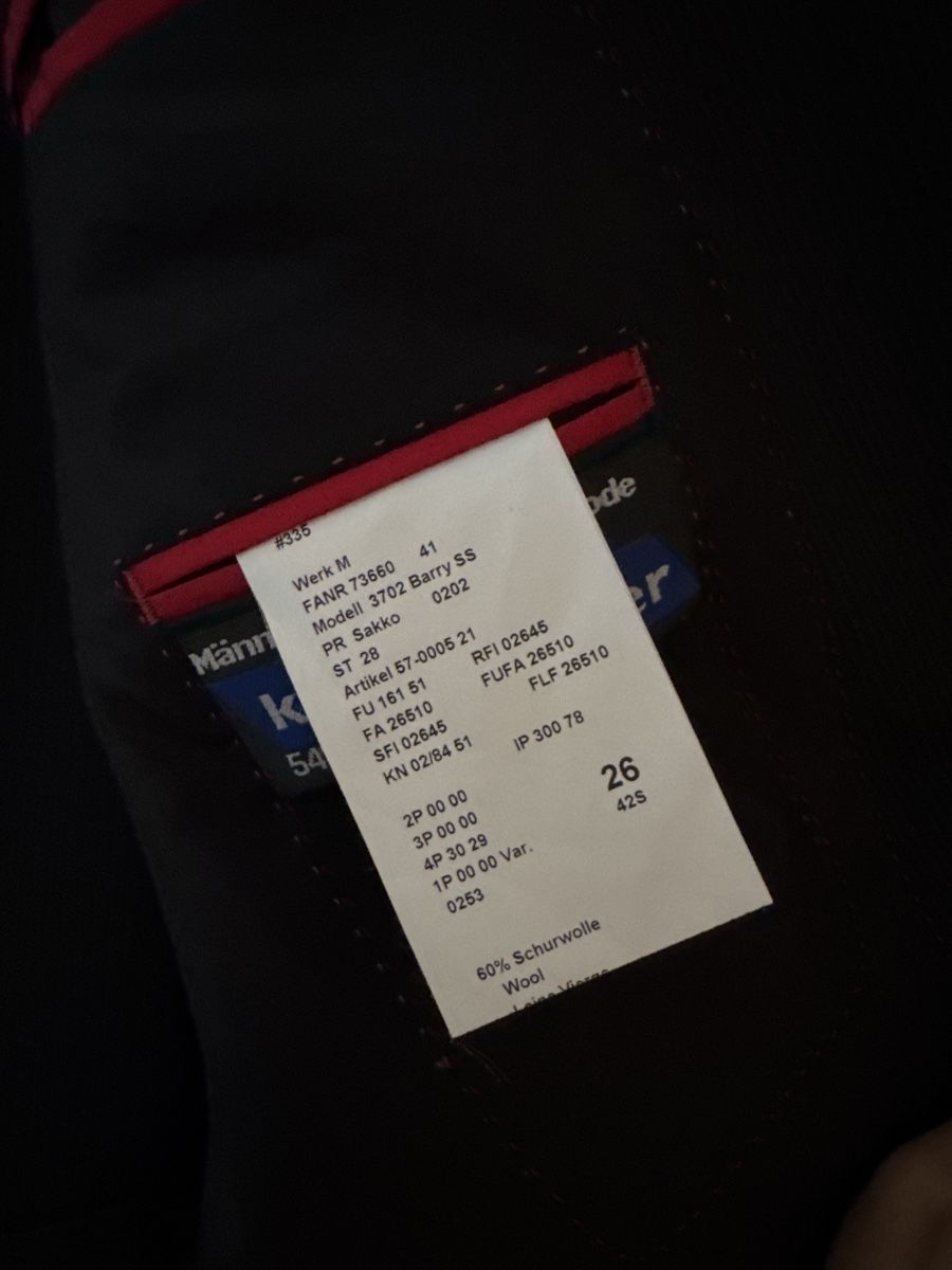 Completi: Herrenanzug CG, Müller-Mode Gr. 26 – Usato da Wiliberg venduto da haras 4