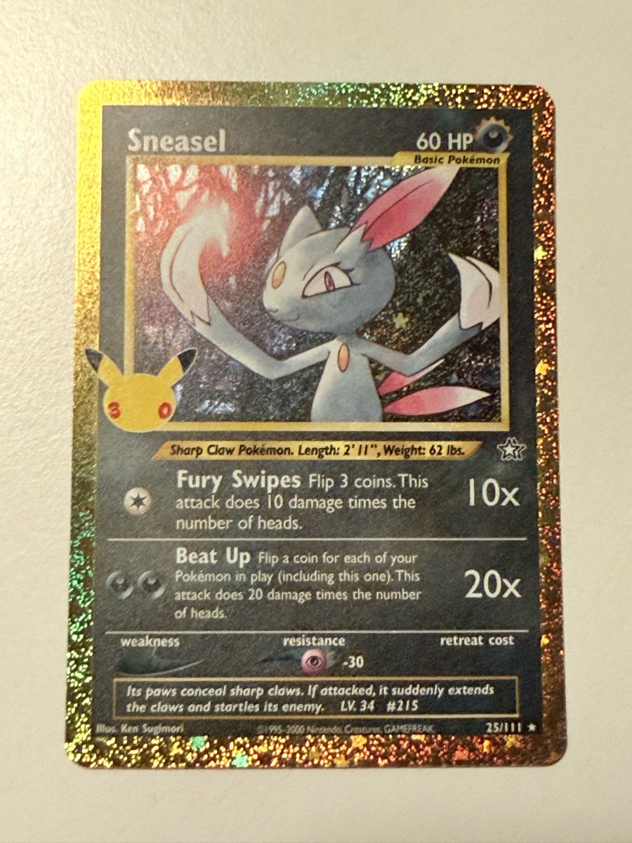 Pokémon Carte collezionabili: Sneasel - 30th Celebration EN – Nuovo (secondo la descrizione) da Zürich venduto da Piaz97