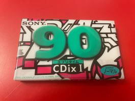 SONY CDixI 90 Minuten rare Sammler Kassette Originalzustand!