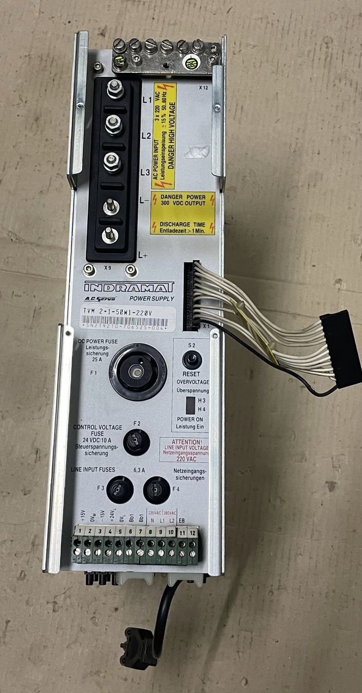 Elektronikbauteile: Indramat Versorgungsmodul TVM 1.2-50W1-220V – Gebraucht aus Sins von 3985schluckti