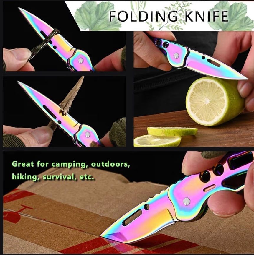 Couteaux de poche: Klappmesser/Sackmesser regenbogenfarben – Neuf avec emballage d'origine à Basel par Seifehuesli 6