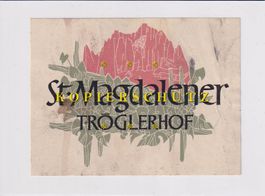 Etikette für Wein - St. Magdalener Tröglerhof /bd