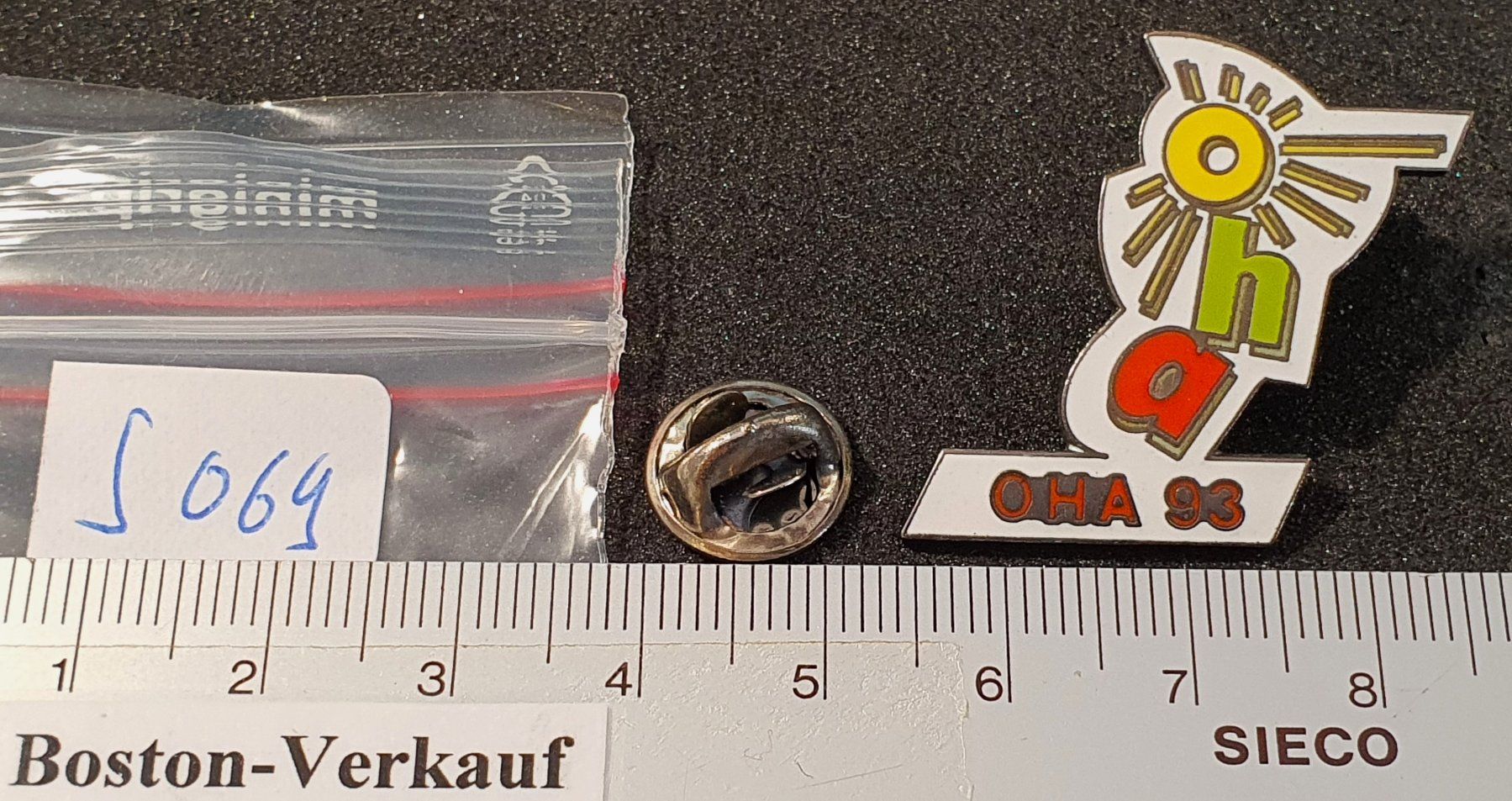 Plaketten & Abzeichen: S069 - Pin OHA 93 am Thunersee Thun – Gebraucht aus Reinach BL von Boston-Verkauf 1