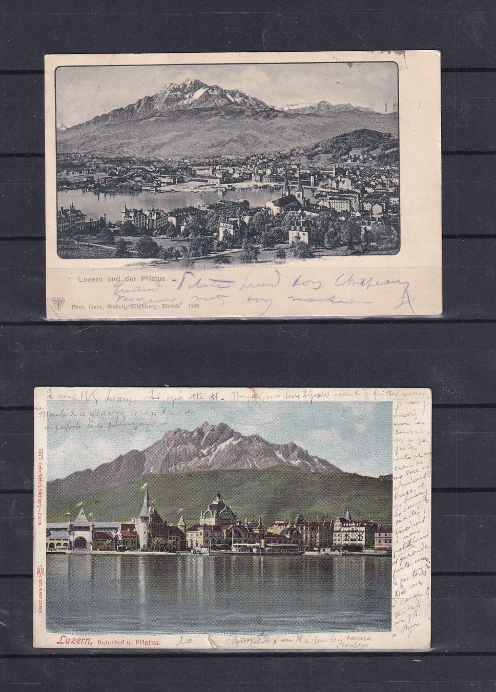 Cartoline postali: Cartes postale LUCERNE  circulées – Usato da Nyon venduto da an54 3