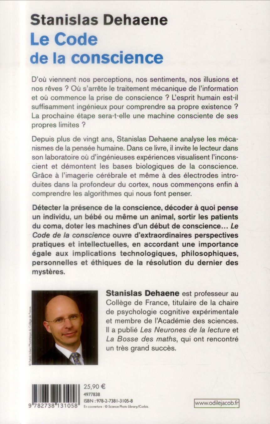Livres: Le Code De La Conscience Stanislas Dehaene Odile Jacob – Neuf (Voir description) à Montreux par Edelweissgirl_64 2