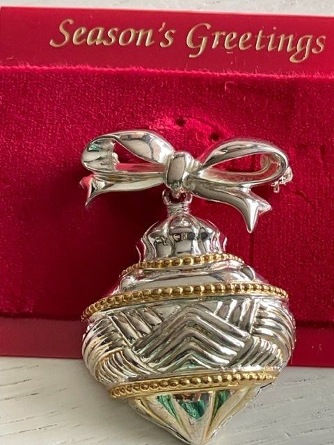Spille & Fermagli: Elegante Kugel Pin/Brosche-Gold/Silber – Nuovo (secondo la descrizione) da La Conversion venduto da angel-gini 2