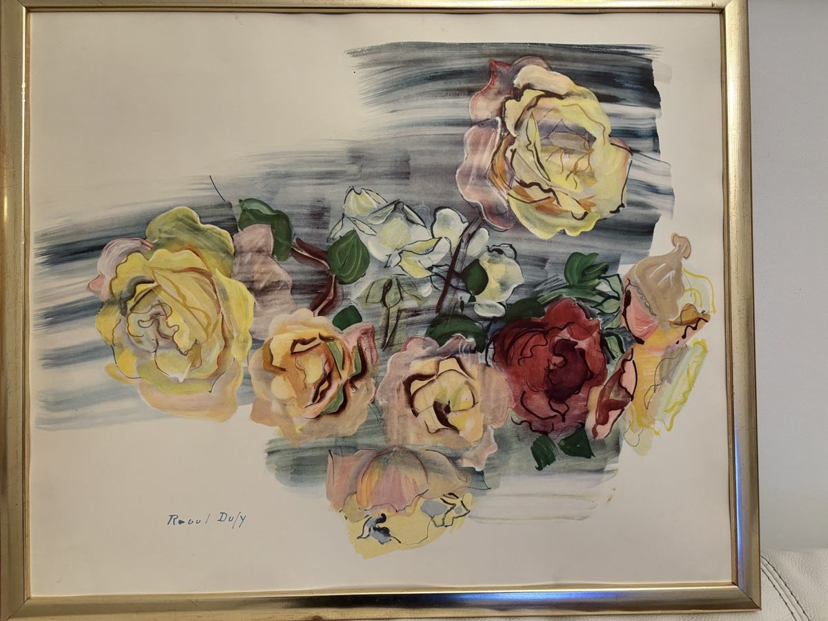 Grafiken & Lithographien: lithographie Roses, Raoul Dufy – Gebraucht aus Genève von ati_tj8f 1