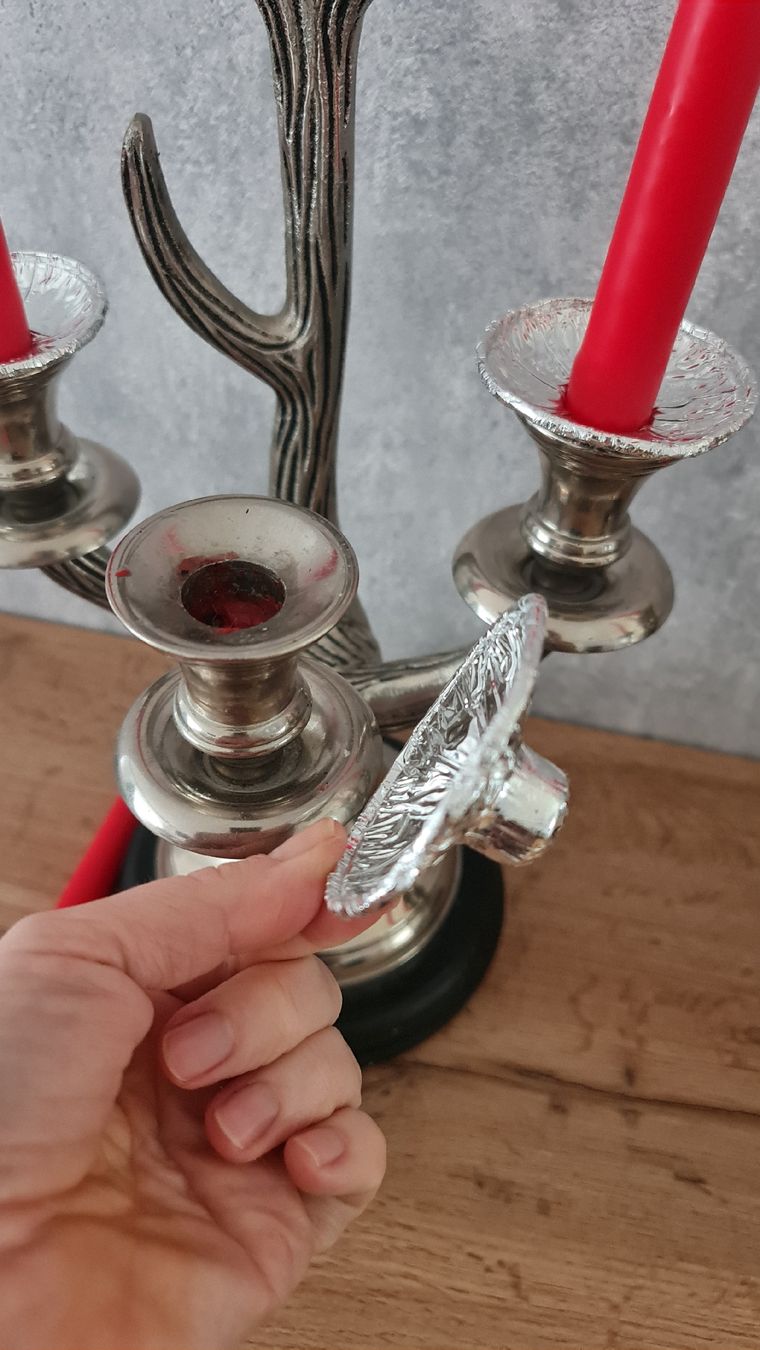 Kerzenständer: 2x Silber Kerzenständer 3-flammig Baum Geweih Design. – Gebraucht aus Ibach von ole_6whn 5