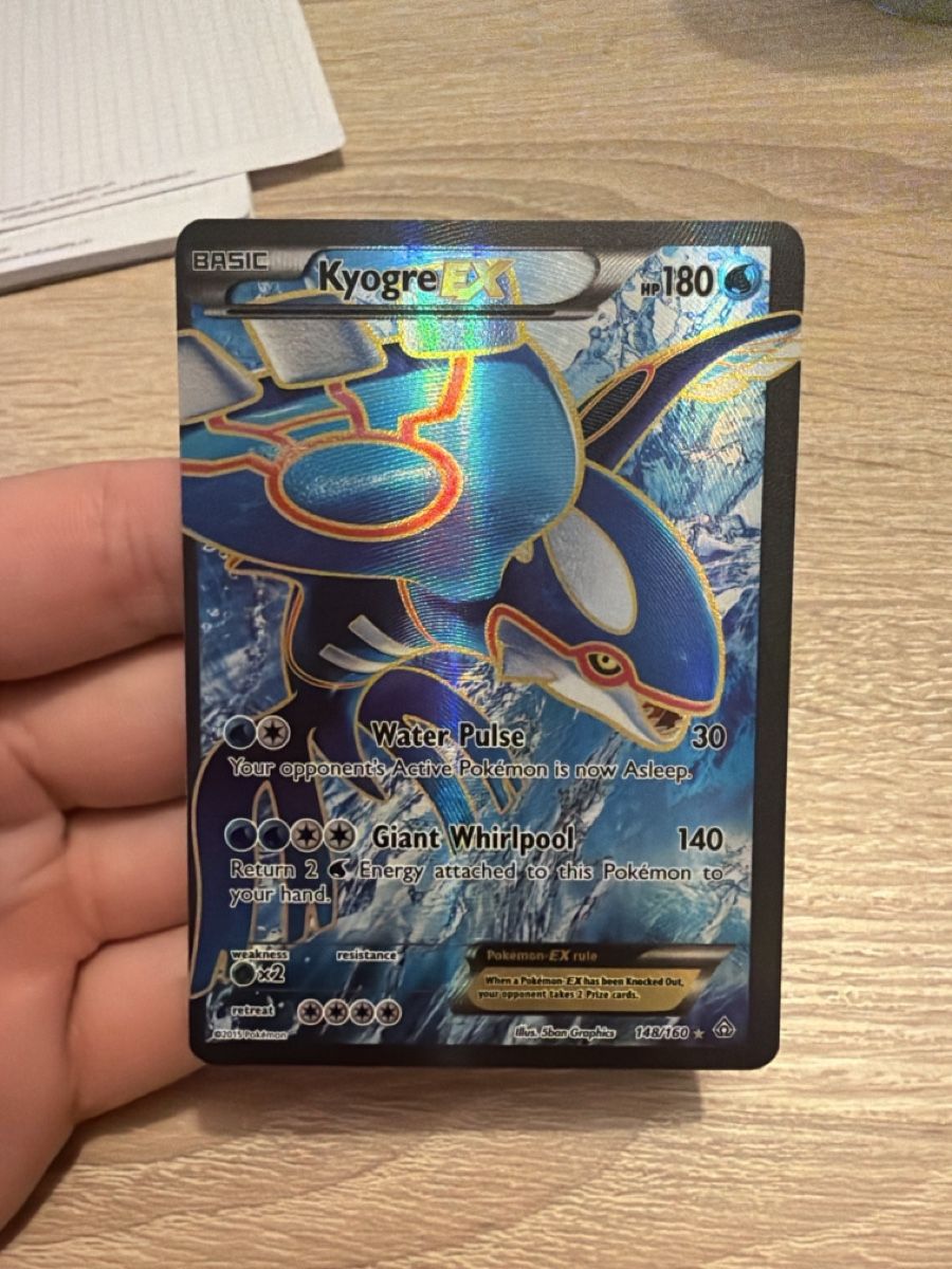Pokémon Carte collezionabili: Pokemon Kyogre EX 148 in EN – Usato da Bauma venduto da mels97