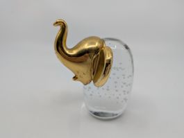 Kleiner Elefant Glas und Messing