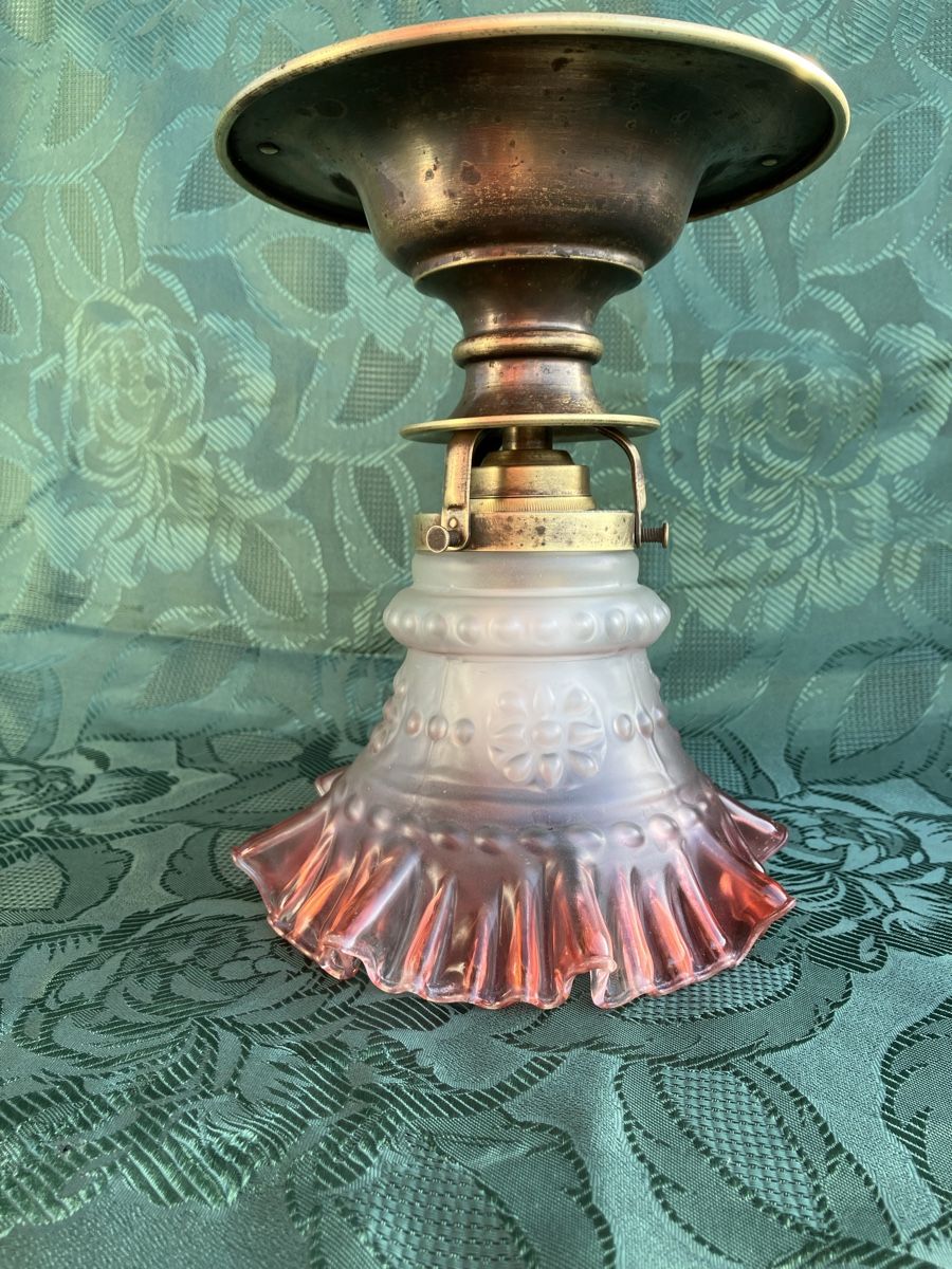 Lampadari & plafoniere: Antik Deckenlampe mit schöne Glasschirm – Usato da Zürich venduto da otomado 3