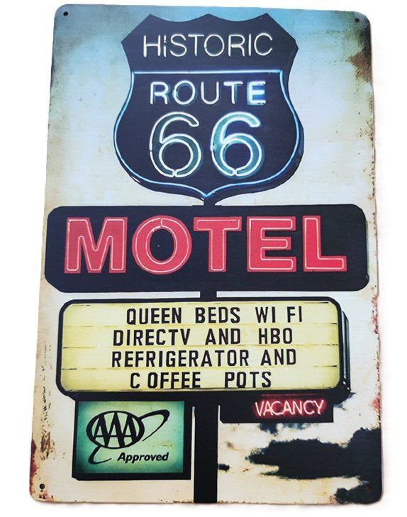 Ecriteaux: Route 66 - Blechschild  (neu, OVP) – Neuf avec emballage d'origine à Wilen b. Wollerau par morethanmusic