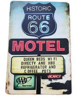 Route 66 - Blechschild  (neu, OVP)