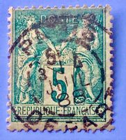 BRIEFMARKEN AUS Frankreich Frieden und Handel  gestempelt
