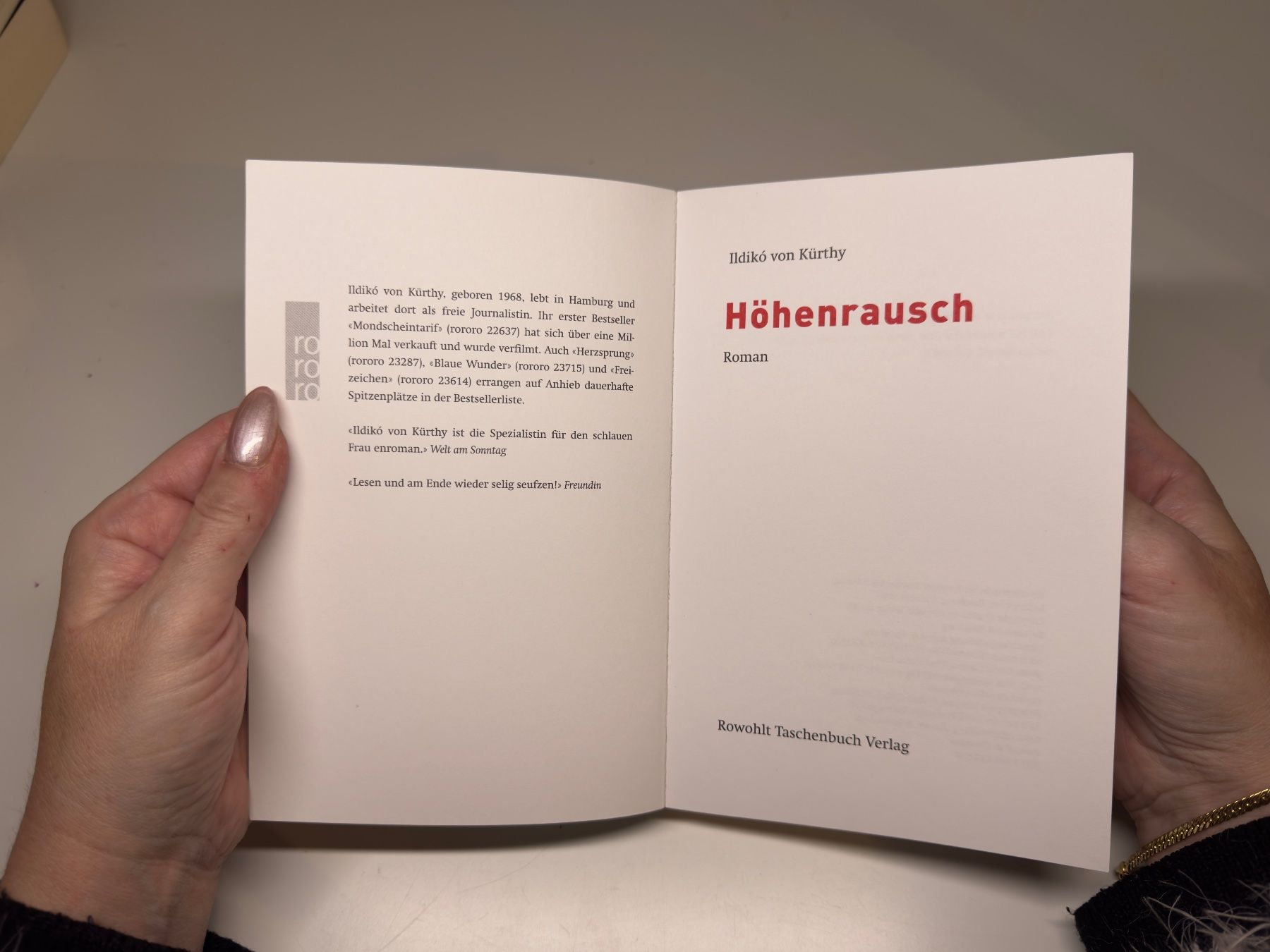 Libri: ROMAN: Ildiko von Kürthy, Höhenrausch – Usato da Grosswangen venduto da Deutsche_Romane 2
