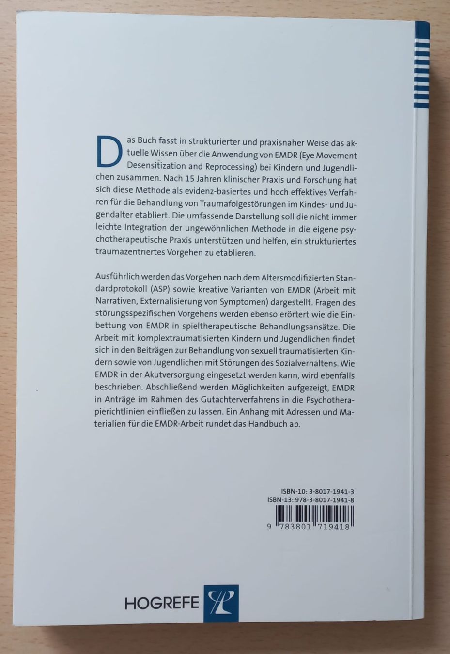 Libri: EMDR mir Kindern und Jugendlichen. Ein Handbuch – Usato da Meilen venduto da Mosell 1