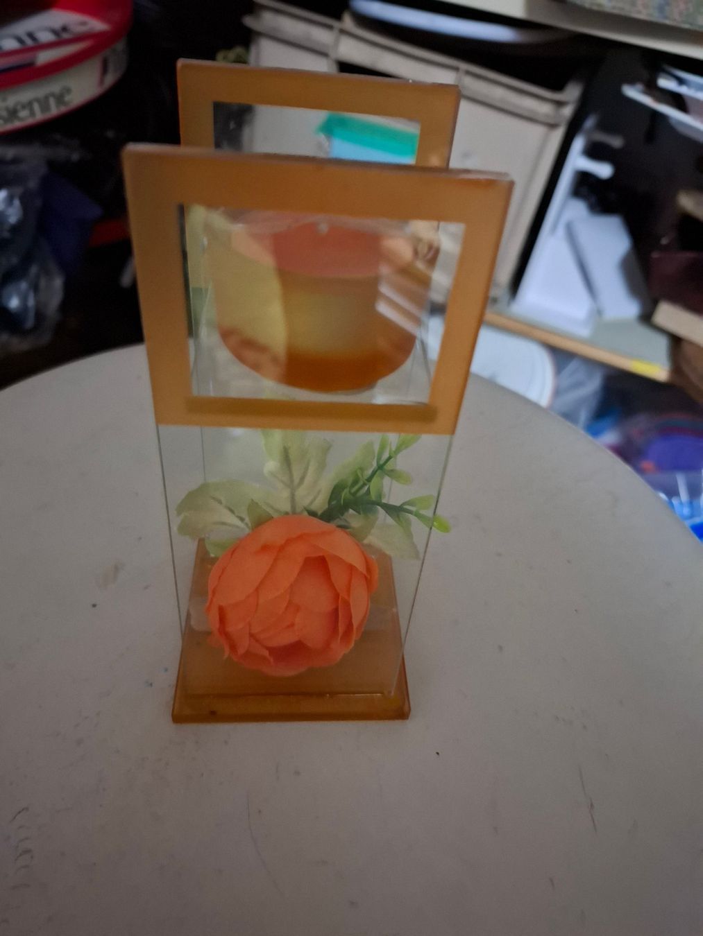 Tutte le decorazioni: Glas-Teelichthalter orange Deko Frühling – Usato da Schönholzerswilen venduto da clyde123