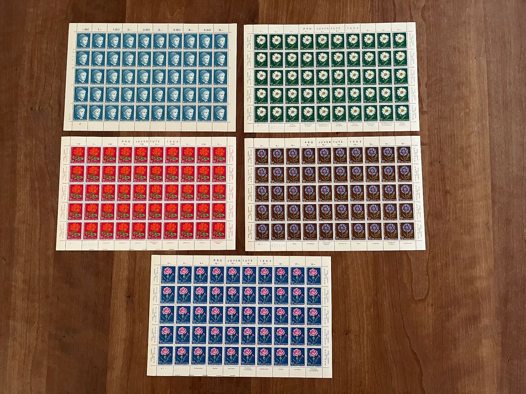 Tutti i francobolli: Pro Juventute Briefmarken postfrisch 1963** kpl – Nuovo (secondo la descrizione) da Zürich venduto da Wubayrot