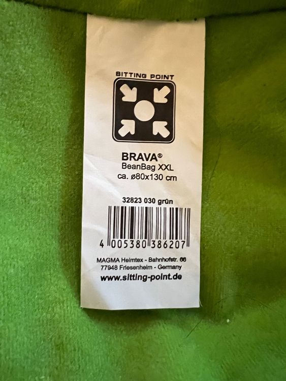 Sitzsack Sitting Point Beanbag Kaufen XXL grün Brava, auf | Ricardo