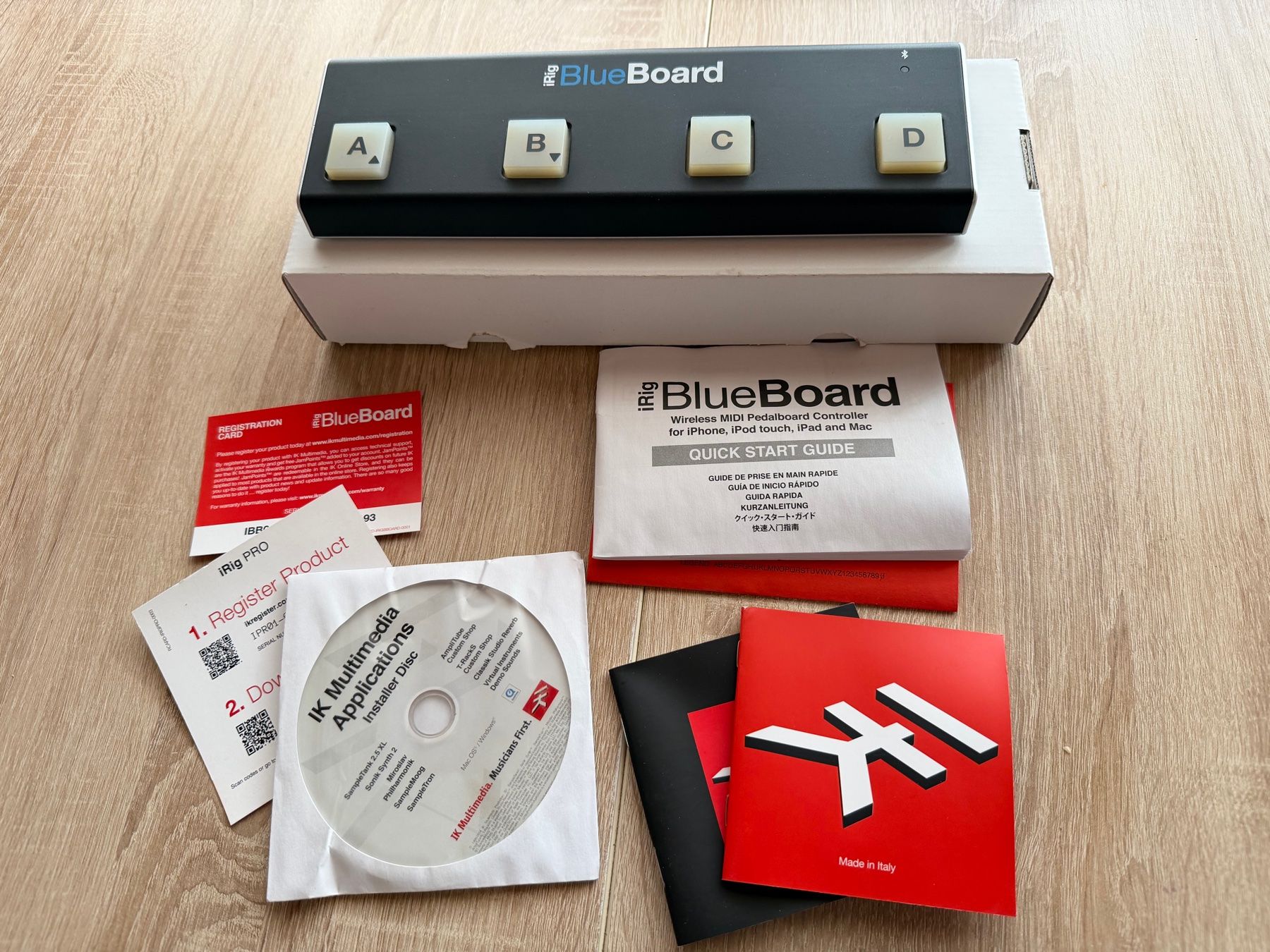 IK Multimedia Strumenti musicali: IK MULTIMEDIA IRIG BLUEBOARD MIDI SWITCH PEDAL AMPLITUBE MAC – Nuovo (secondo la descrizione) da Sion venduto da Hobby-mania