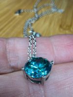 Collier argent avec zircons