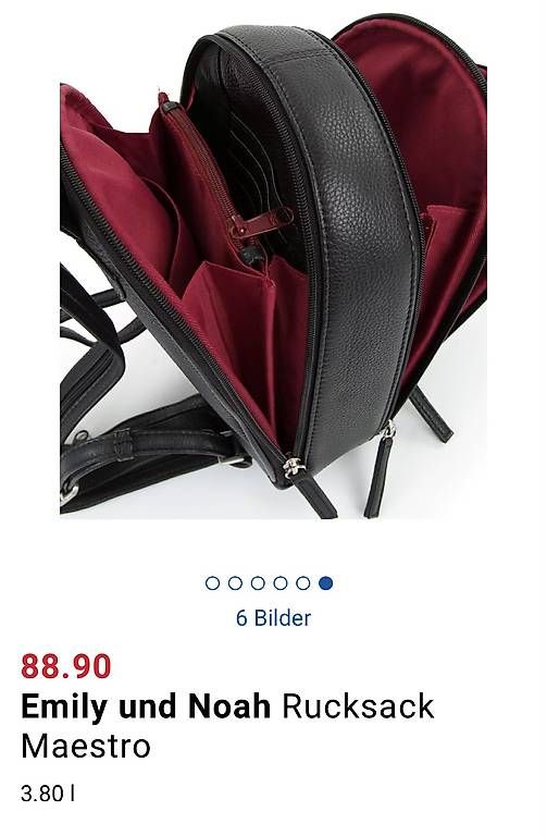 Zaini: Rucksack Maestro schwarz Leder – Usato da Düdingen venduto da Tibi1966