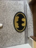 Fussmatte Batman Logo schwarz gelb Oval Grösse S Neu