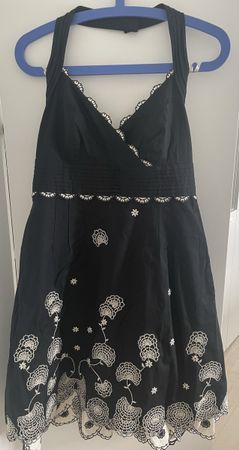 Masterpiece! Karen Millen Embroidered Halter Dress, Size 12