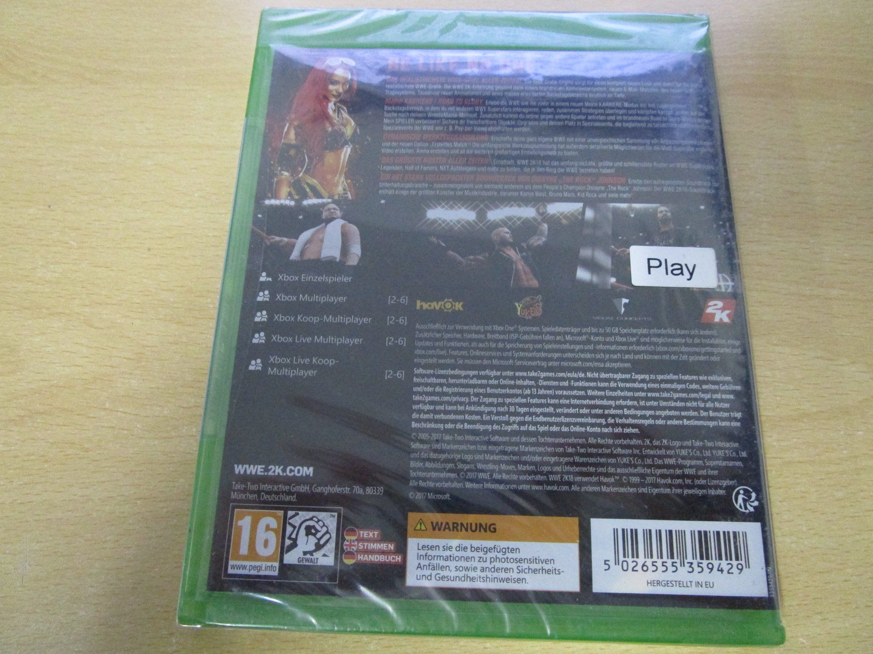 Microsoft Spiele: WWE 2K18 - Xbox One NEUWARE X1 – Neu und originalverpackt aus Goldau von agestuffer 1
