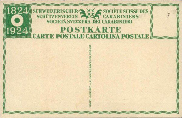 Cartoline postali: SCHWEIZERISCHER SCHÜTZENVEREIN 1924 – Usato da Ostermundigen venduto da wini63 1