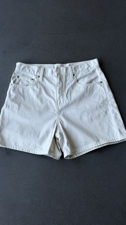 Uniqlo Damen Jeans Shorts Gr.XS Baumwolle Weiss
