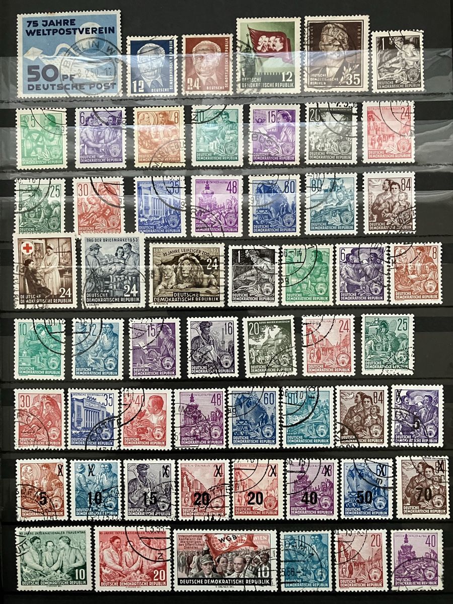 Tutti i francobolli: Deutschland DDR gest/postfr 6s 1949-61 – Usato da Cham venduto da Diablo1232