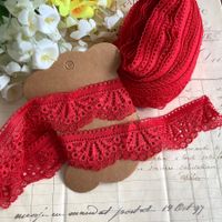 Spitze elastisch rot rouge 4M Stretch dentelle Spitzenband