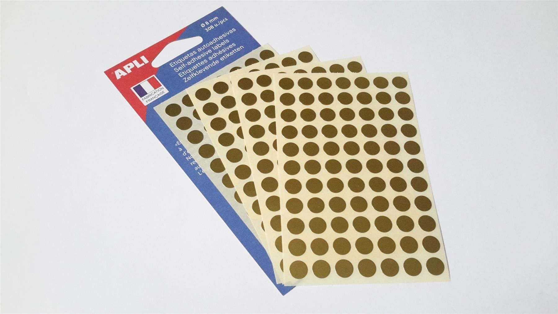 Sticker: Markierungspunkte, gold, 8mm, 308 Stück – Nuovo e nell'imballaggio originale da St. Gallen venduto da cointec 3
