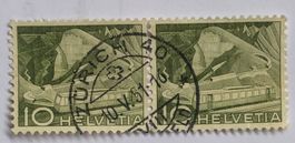 Nr.299 Paar mit VollStempel Zürich Technik und Landschaft
