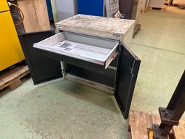 Metallschrank mit Schublade und Tablar 75x50x75cm