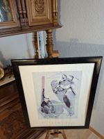  Rolf Knie Lithografie Circus Bild Clown und Pferde