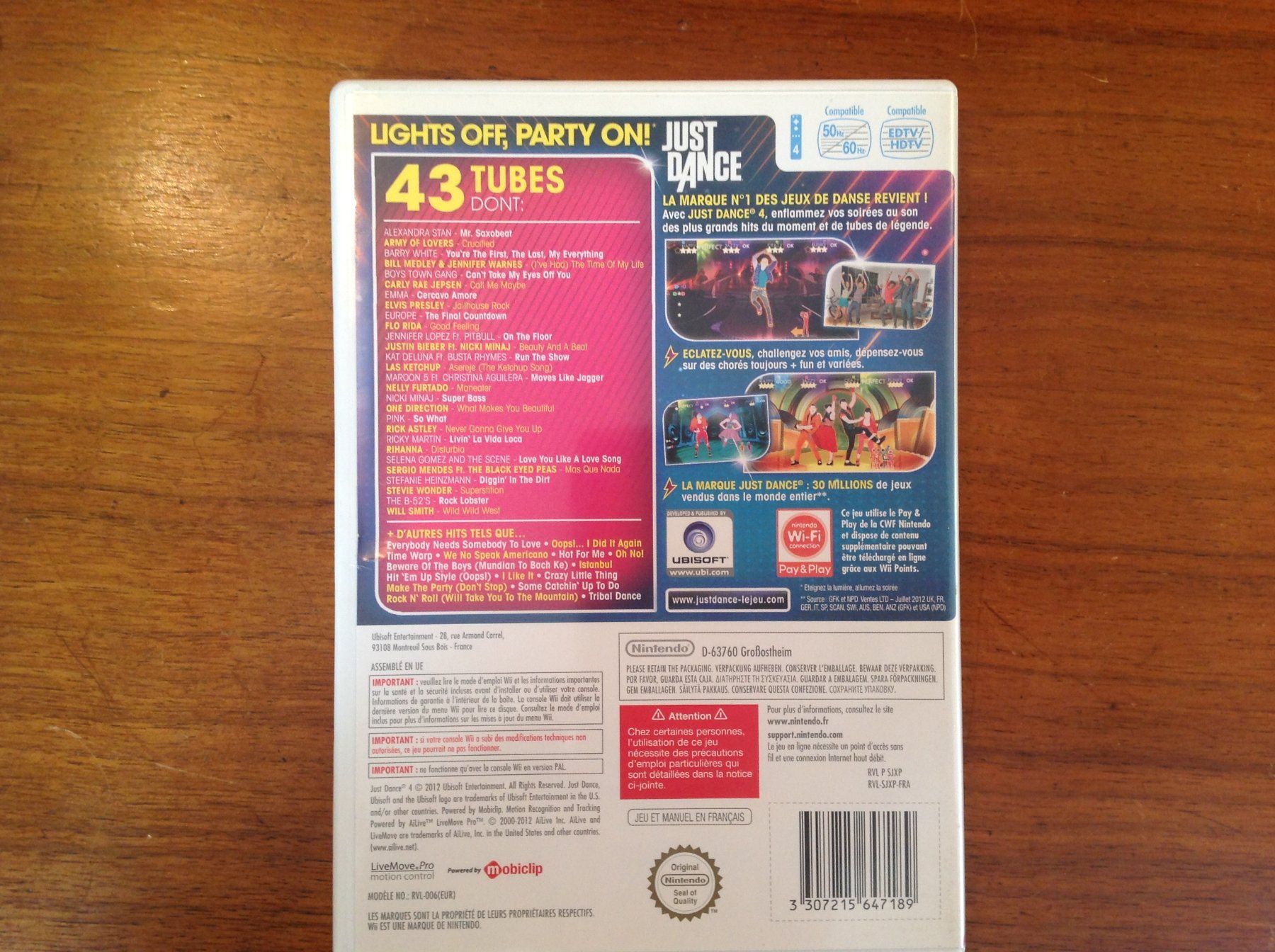 Nintendo Giochi: game - nintendo Wii Just Dance 4 – Usato da Vuiteboeuf venduto da broticaire 2
