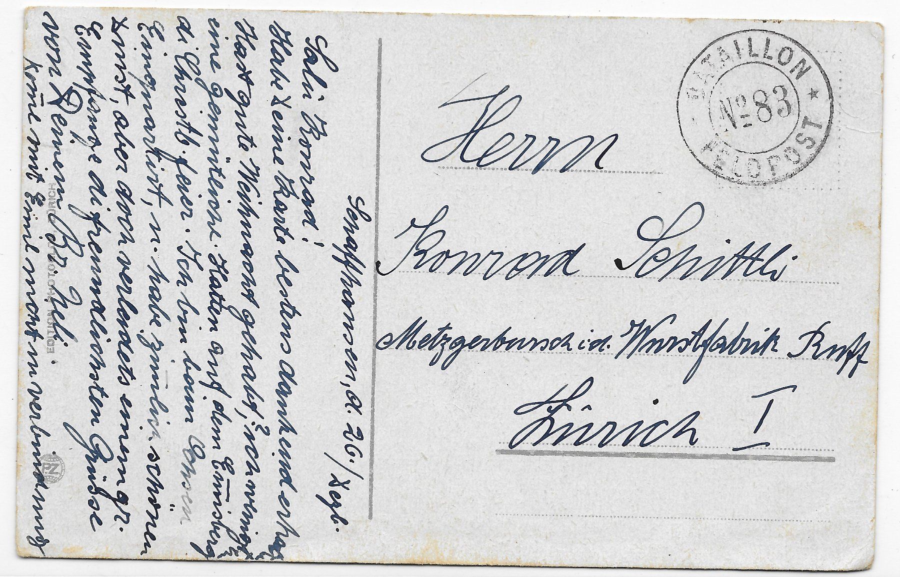 Cartes postales: Schaffhausen mit Kantonsspital – D'occasion à Hefenhofen par Richsalz 1