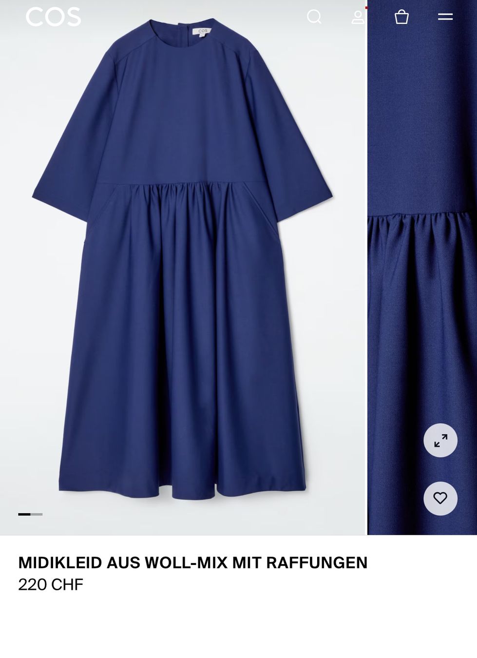 Cos Kleider: COS Kleid in blau – Neu (gemäss Beschreibung) aus Zürich von mbu_5f9r 1