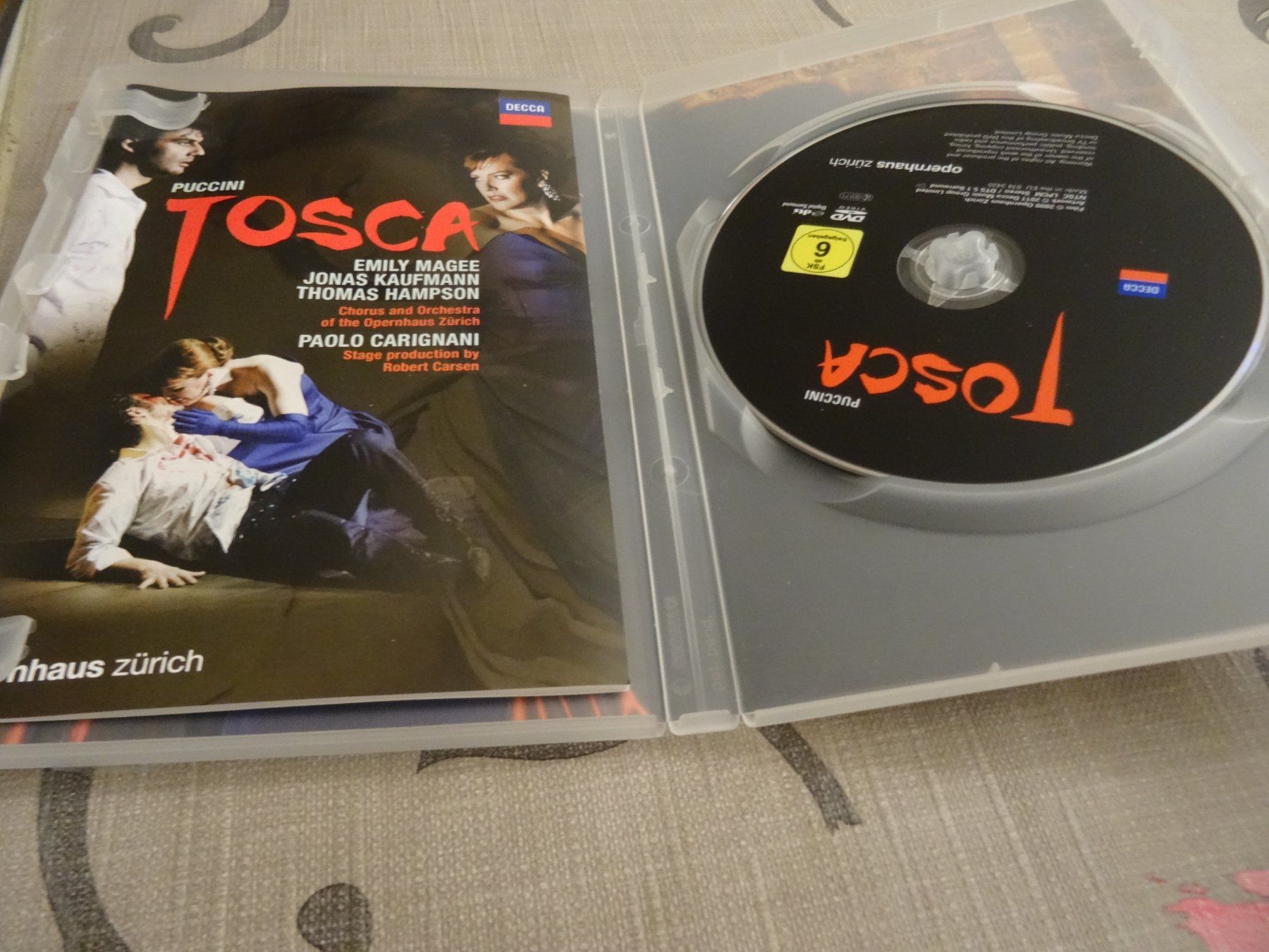 Alle DVDs: Puccini Tosca - Magee - Kaufmann - Hampson DVD OPER – Gebraucht aus Olten von Disc-Ausverkauf 1